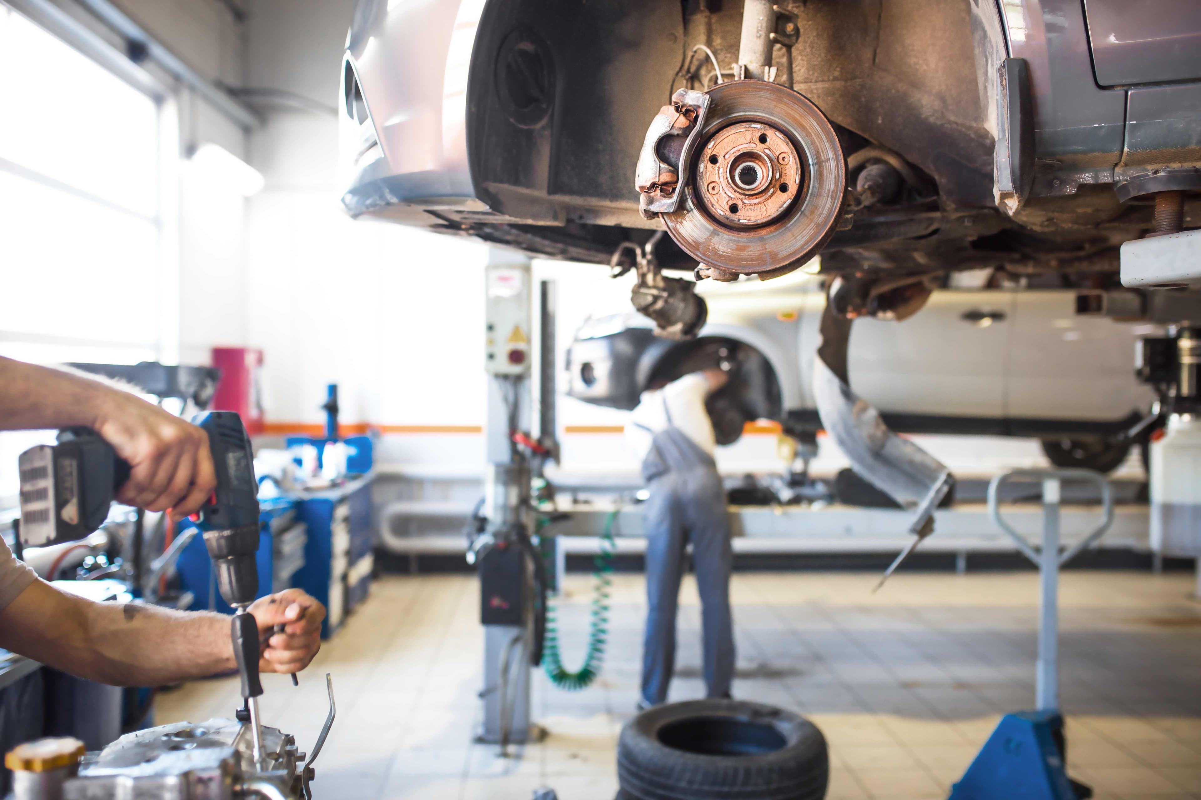 Inside the Sherwood Auto Repair workshop
